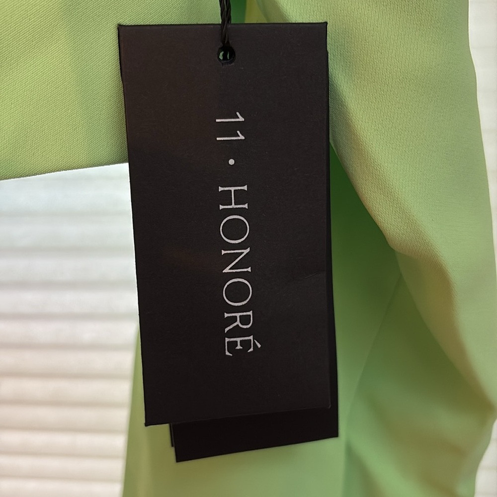 11 Honore NWT Size 14 Ariel Cropped Blazer in Paradise Green - Picture 5 of 13